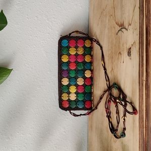 Cutest woven/wooden clutch